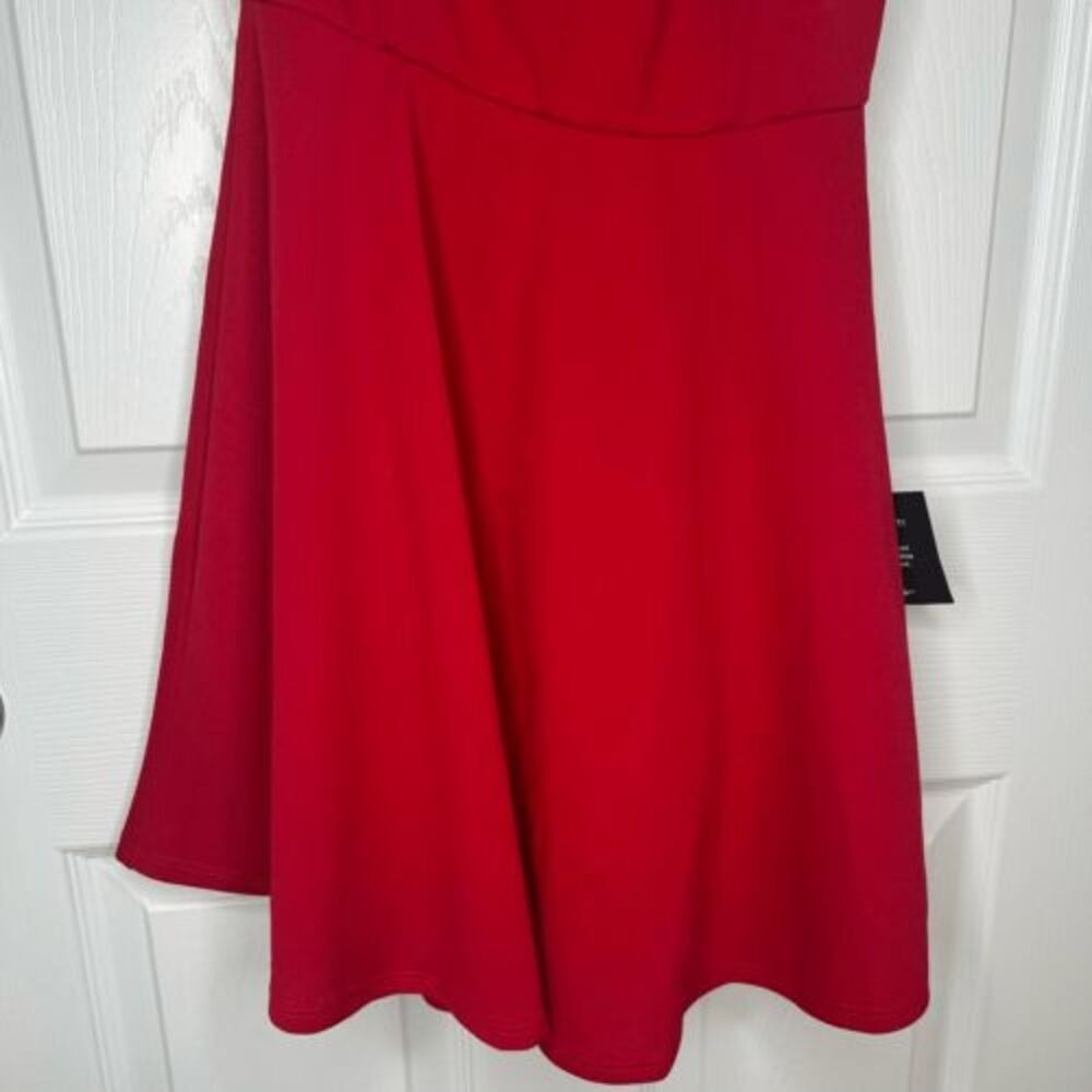 NEW Lulus‎ Mini Dress Red Too Cute To Care S One Shoulder Skater Chic Event Teen - Picture 8 of 16